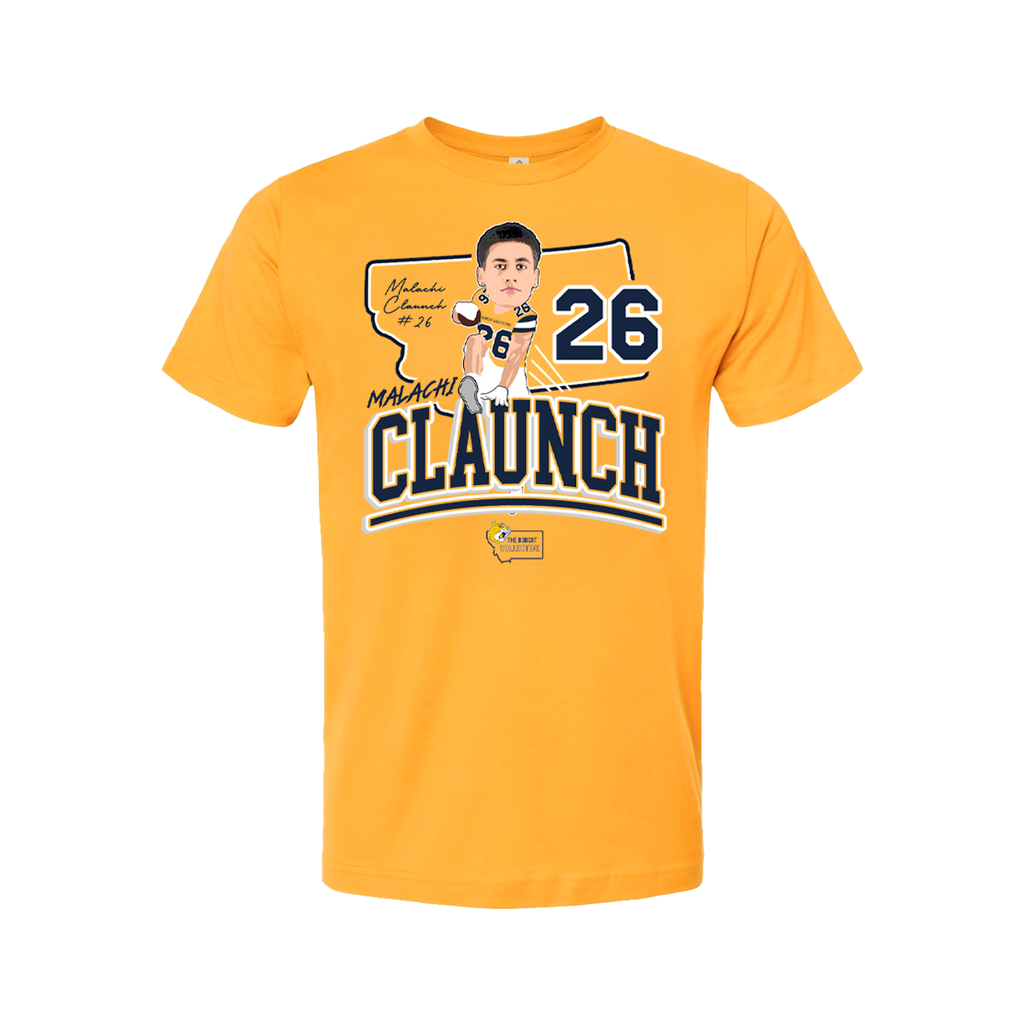 Malachi Claunch 2025 Shirt - Gold