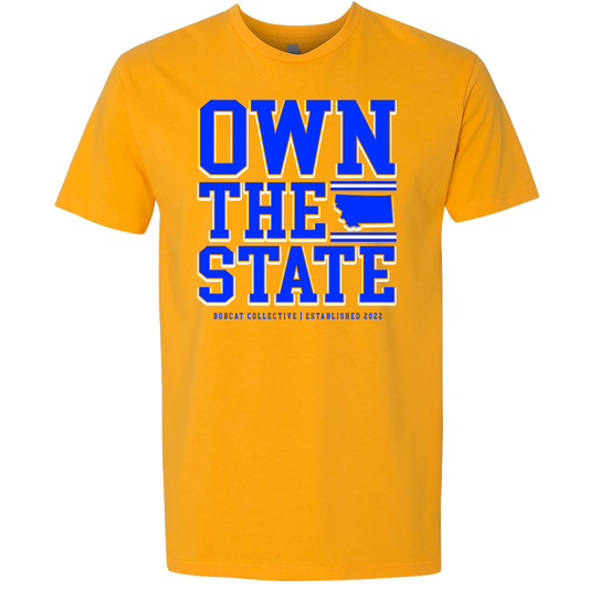 Own The State Shirt - Gold