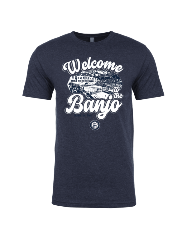 A t-shirt with the words " welcome banjo ".