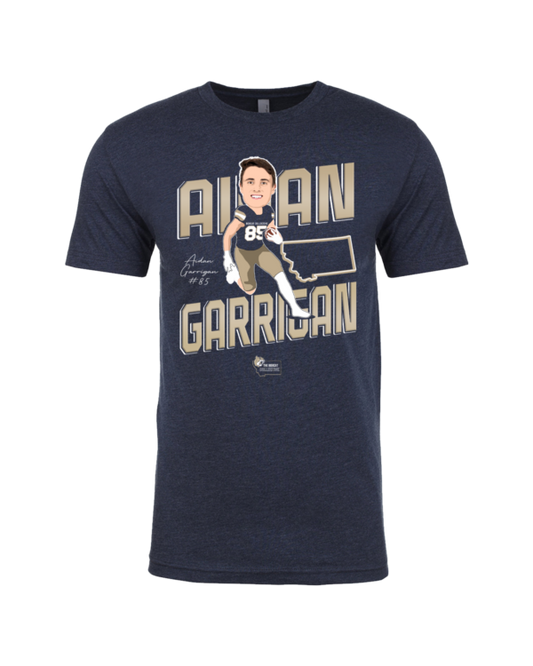 A t-shirt with an image of a baseball player.