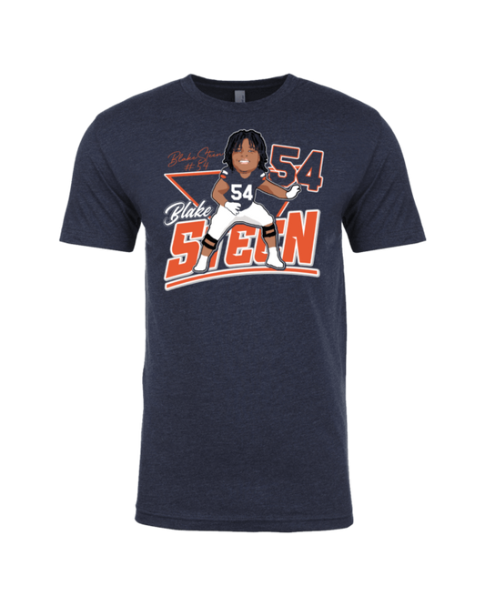 A t-shirt with an image of a baseball player.