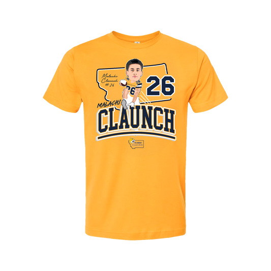 Malachi Claunch 2025 Shirt - Gold
