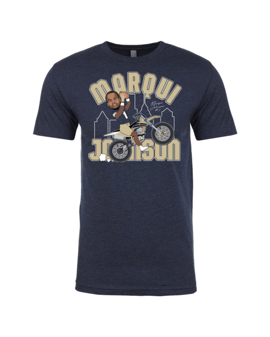 A t-shirt with a picture of a person on it.